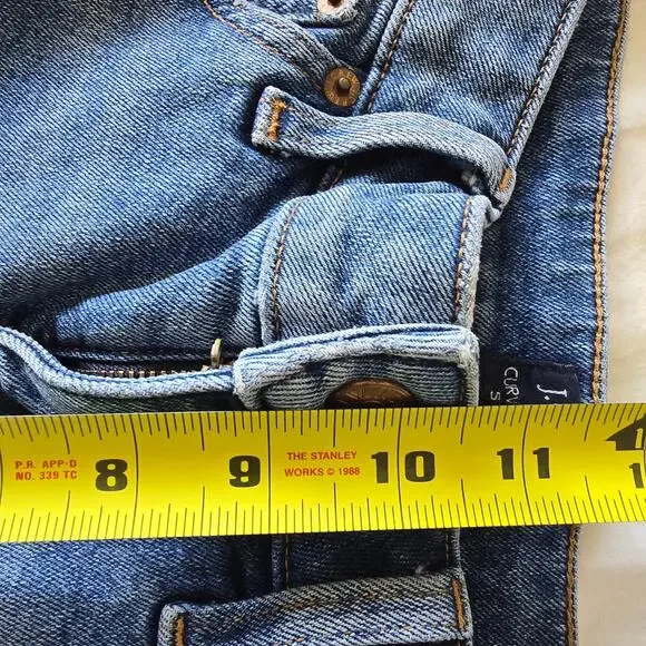 J, Crew Curvy Essential Straight Jeans Stretch Size 27 Cropped Classic Comfort - Picture 9 of 10